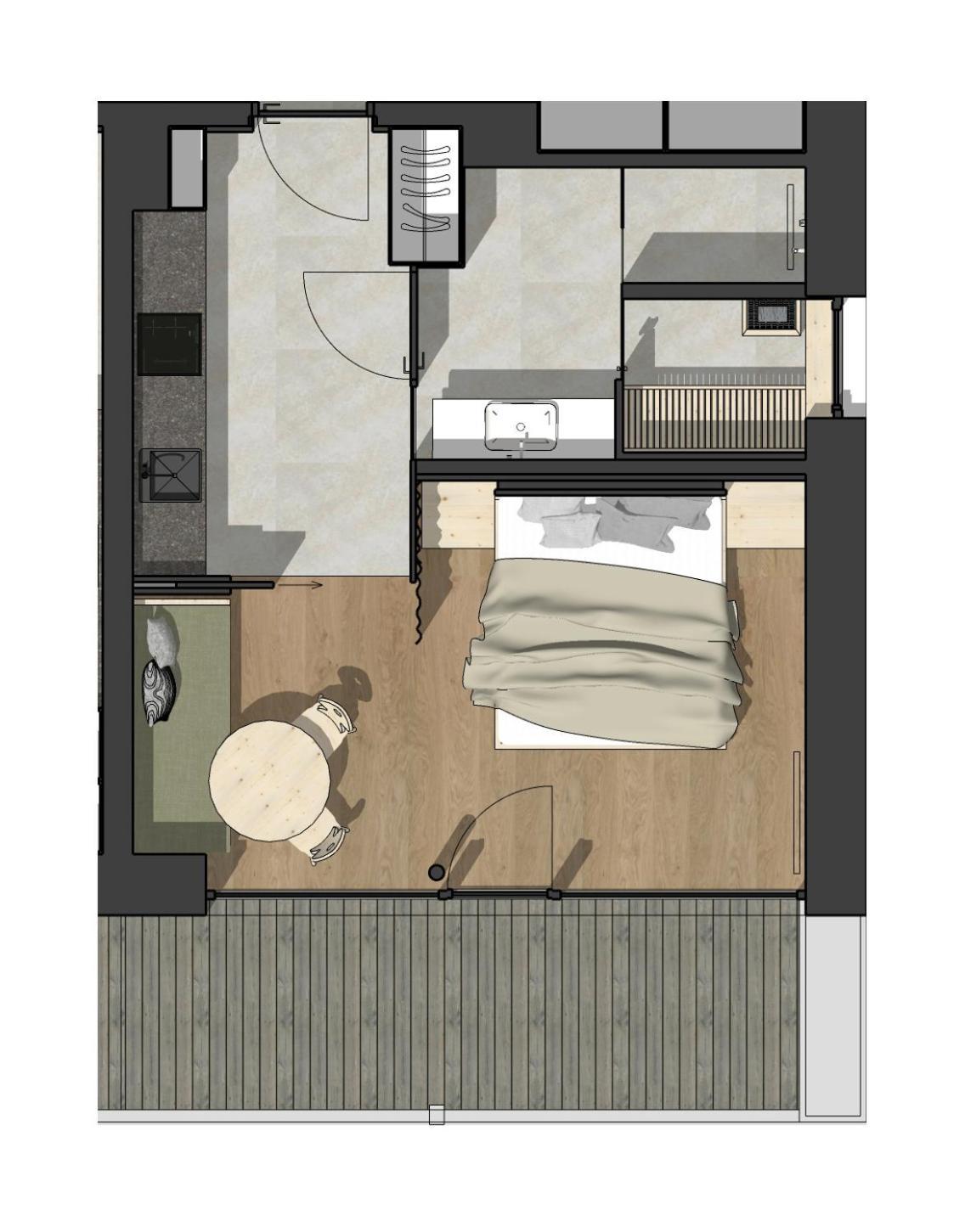 Appartements Zi Ranna 卡西圣马达莱娜 客房 照片