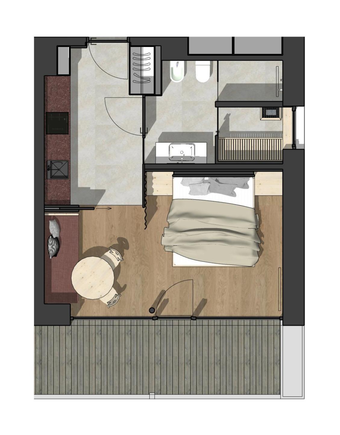 Appartements Zi Ranna 卡西圣马达莱娜 客房 照片