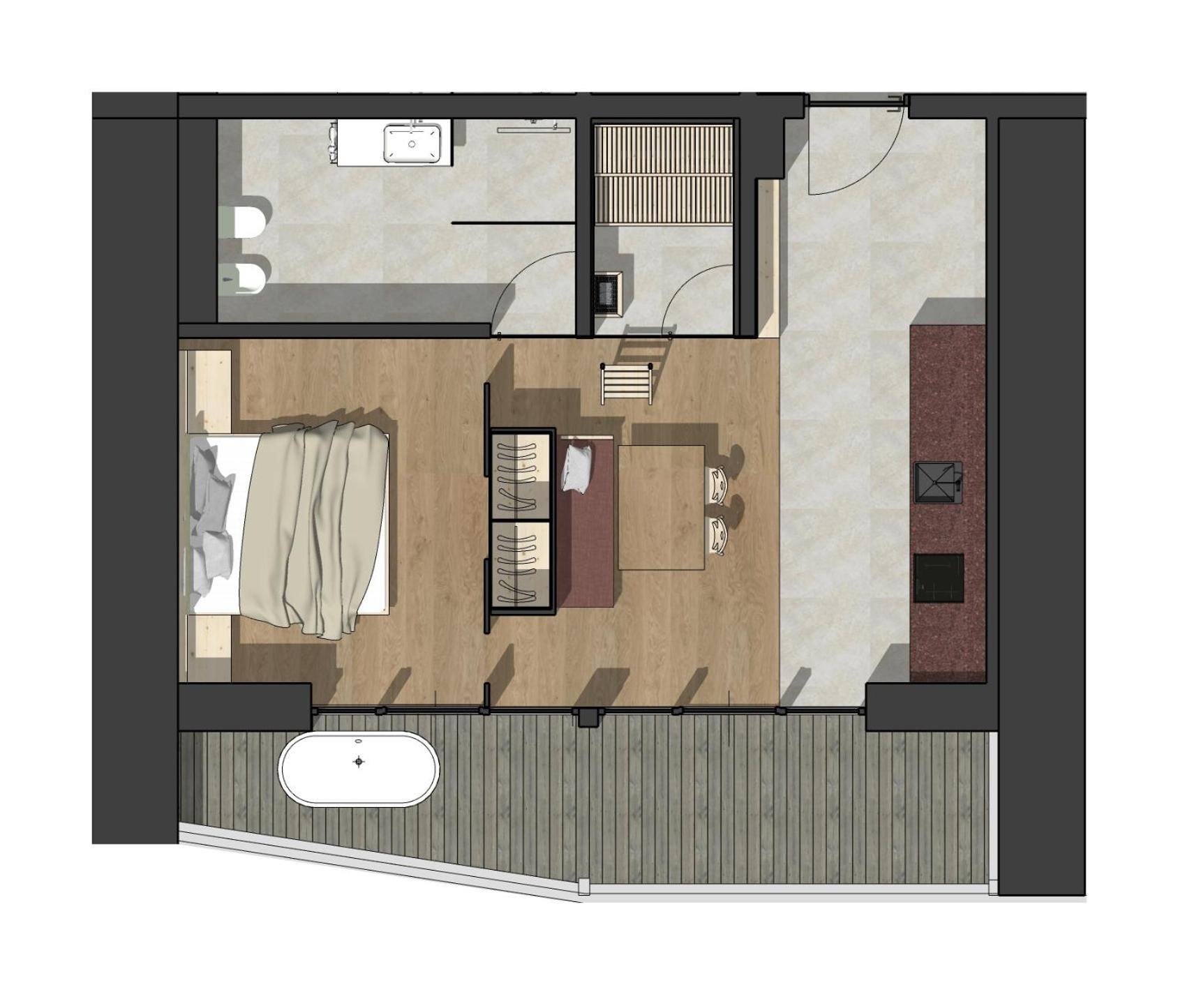 Appartements Zi Ranna 卡西圣马达莱娜 客房 照片