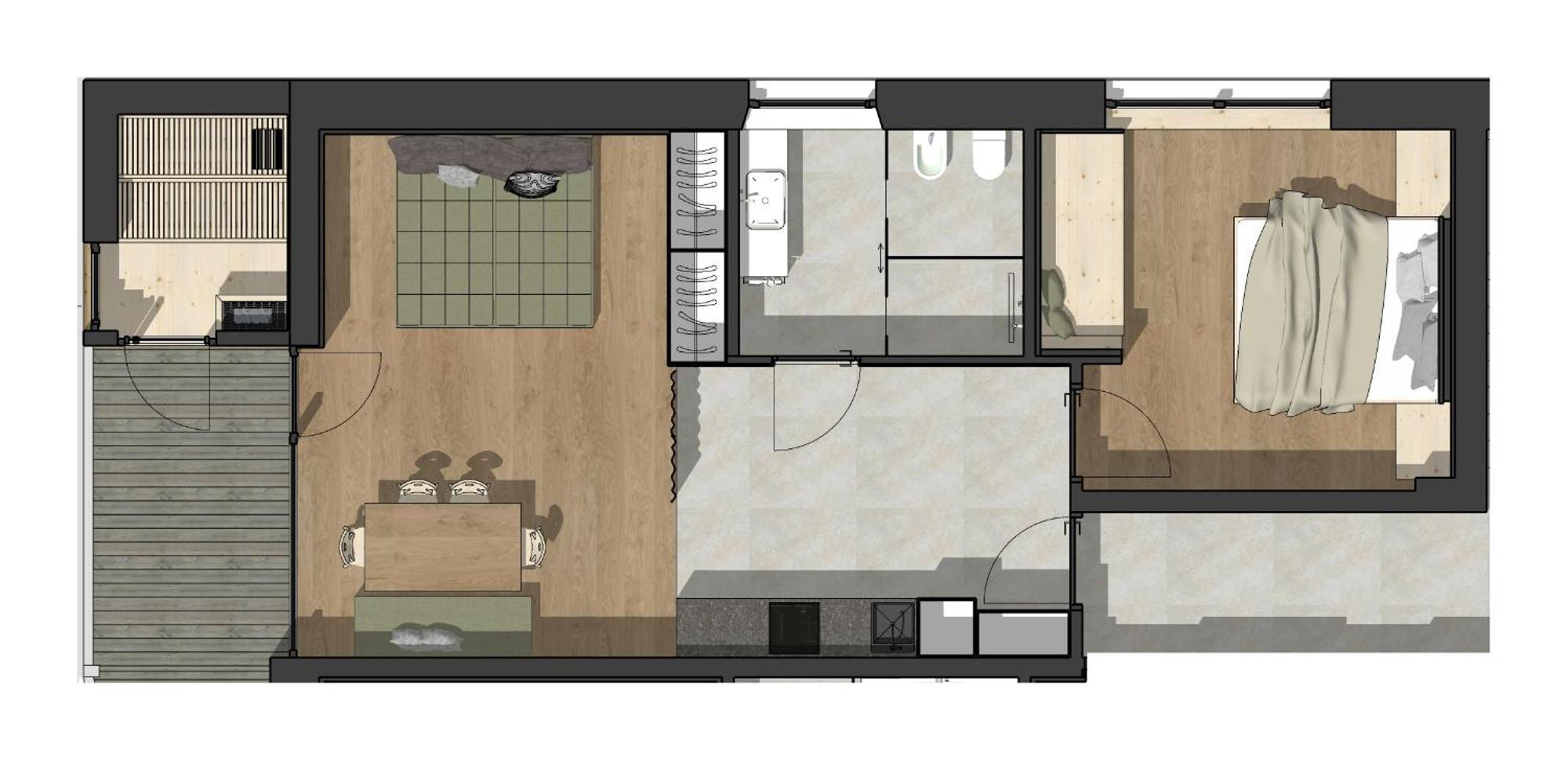 Appartements Zi Ranna 卡西圣马达莱娜 客房 照片