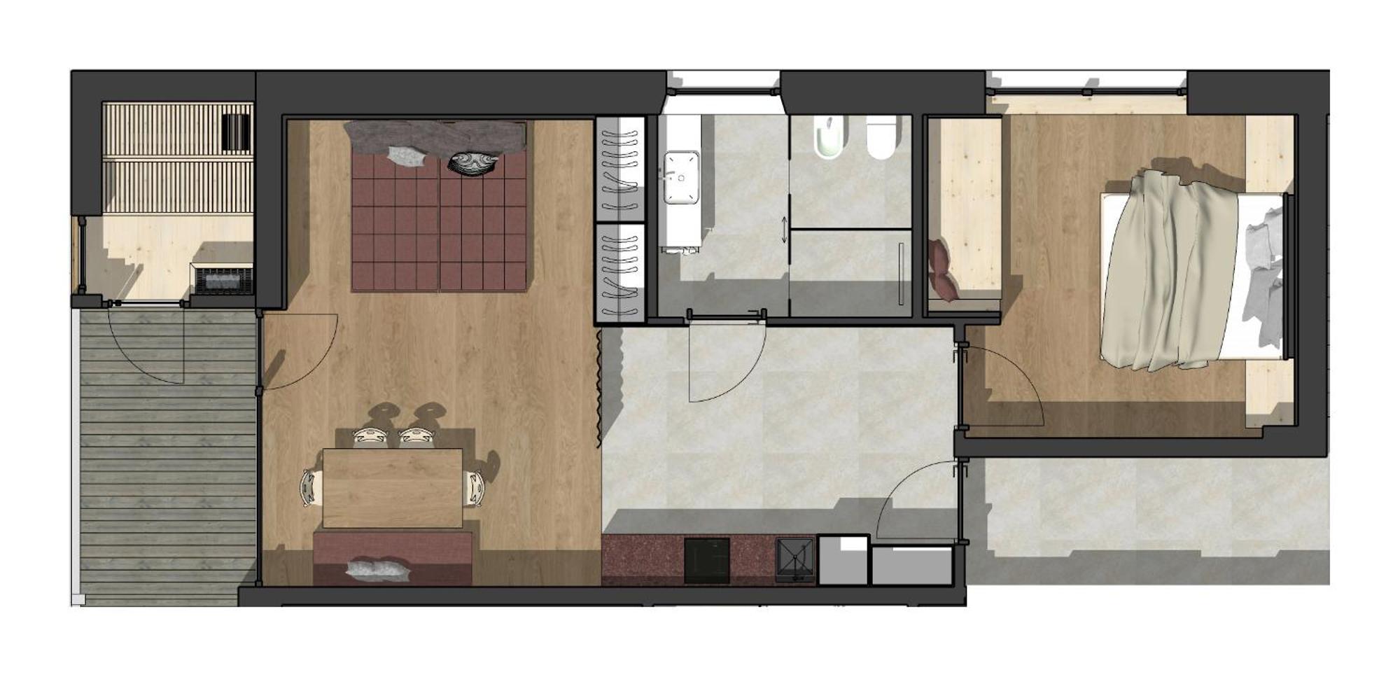 Appartements Zi Ranna 卡西圣马达莱娜 客房 照片